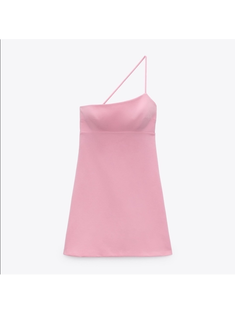 Zara Pink Asymmetrical Dress - Picture 5 of 9